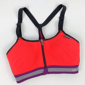 Victoria's Secret Sport Sports bra front zip multicolor 32DD